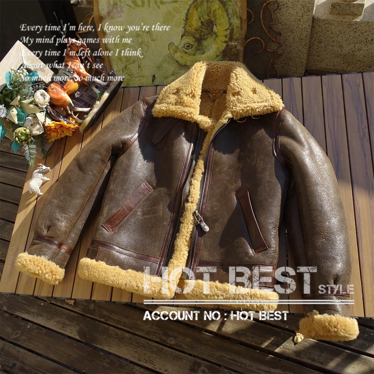 シープスキン 復刻30s USAF TYPE B-3 ムートン フライトジャケット 革ジャン ボマー ボンバー イタリアンレザー ラム 羊革