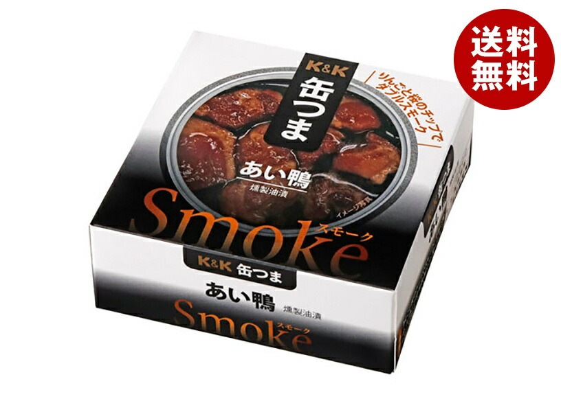 メーカー/問屋直送国分 K&K 缶つまSmoke あい鴨 70g＊6個入＊(2ケース)