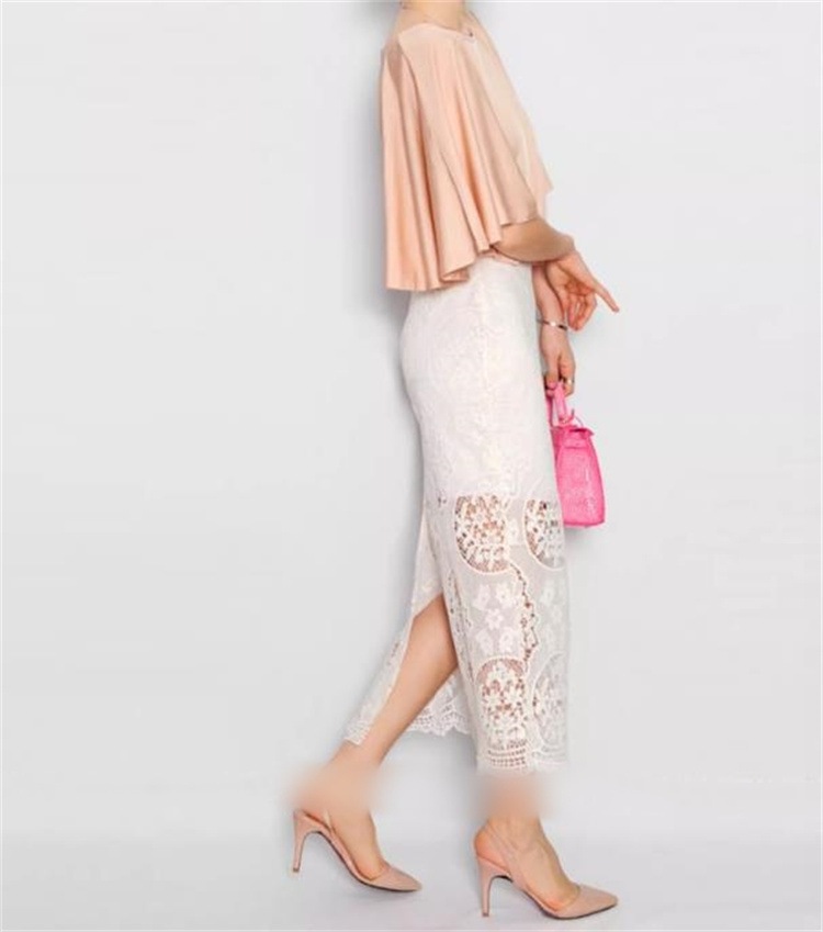 激安セール レディース スプリット ロングスカート レーススカート 夏 sweet系 ハイウエスト タイトスカート ジェントルスタイル