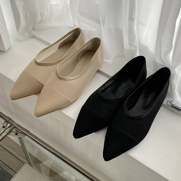 バレエシューズ パンプス ポインテッドトゥ キャップトゥ 7,489円