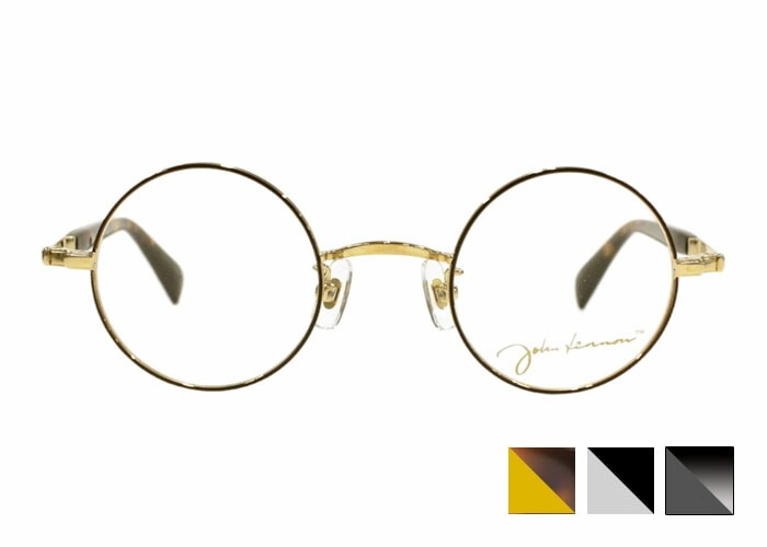 メガネ ジョンレノン John Lennon jl-1117 日本製 チタン レトロ アンティーク ラウンド メガネ （フレームのみ / 度付き / 度なし 伊達) 遠近両用 老眼鏡 43ロ24 jl