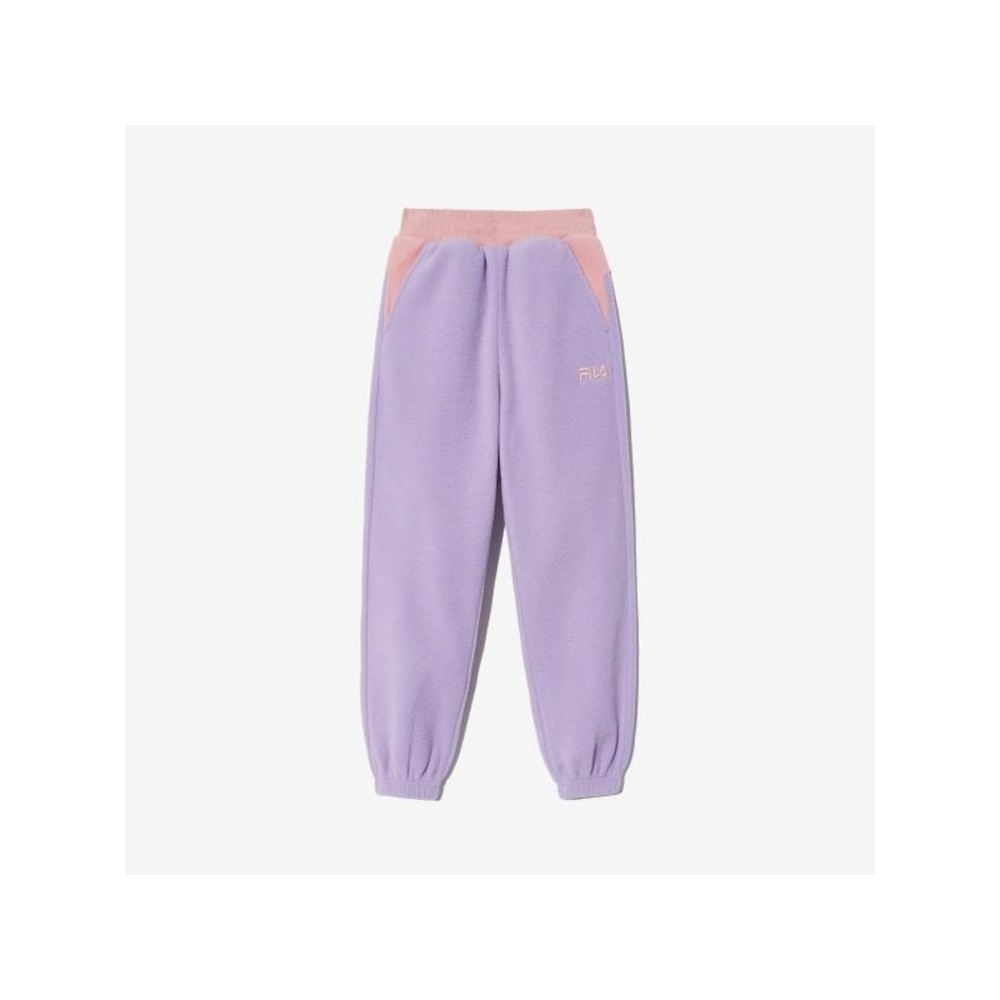 [FILA KIDS] TOD カラーブロックフリースジョガーパンツ (FK2FPG4501X_LVD) Q0ZFK2FPG4501XLVD