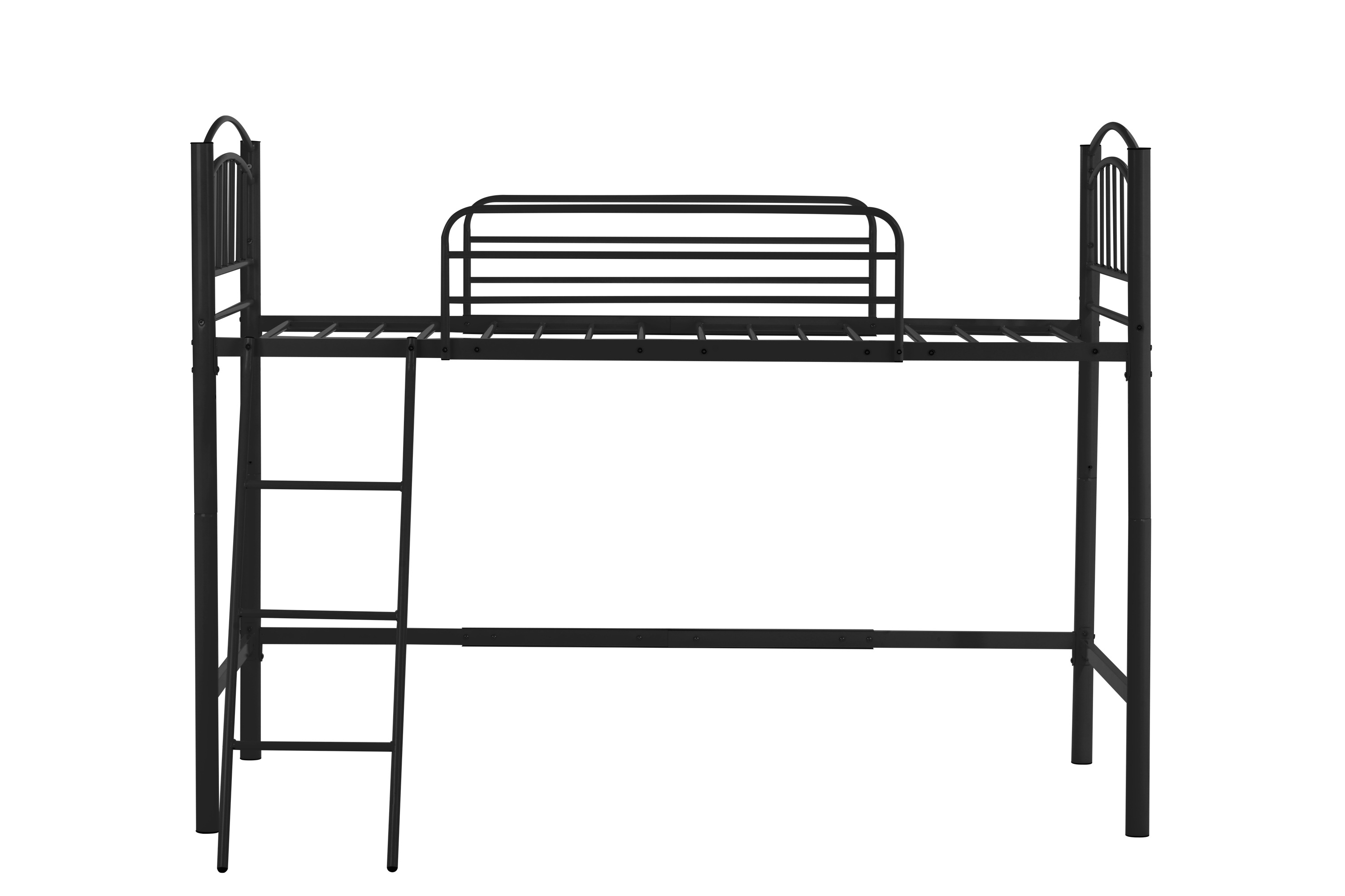 【国内出荷-送.料.無.料】【新品】ブラックロフトベッドシングルパイプベッド