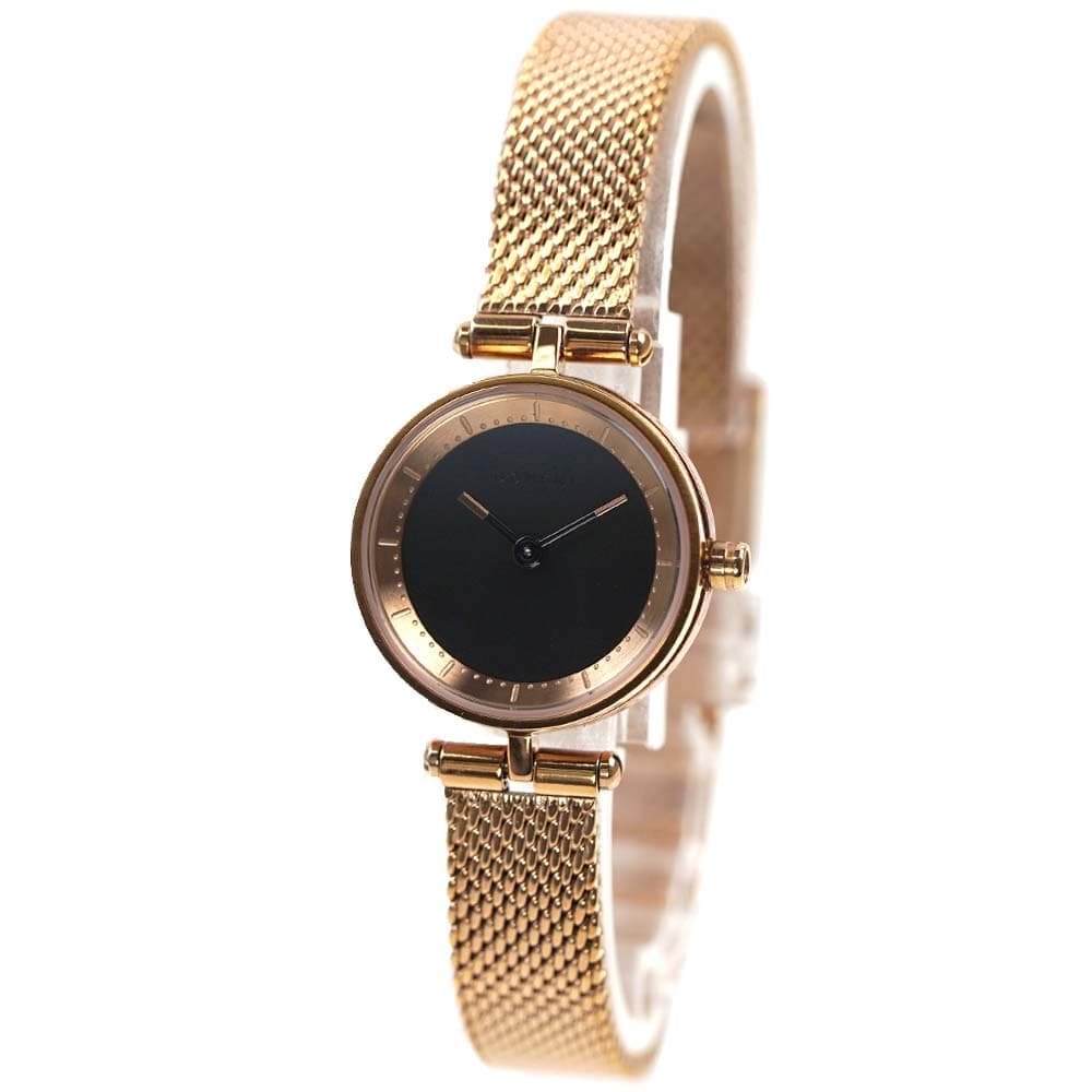 ドメニ コー 腕時計 レディース マイクロシグニチャー ブラック×ローズゴールド Domeni Co RGLW01-M