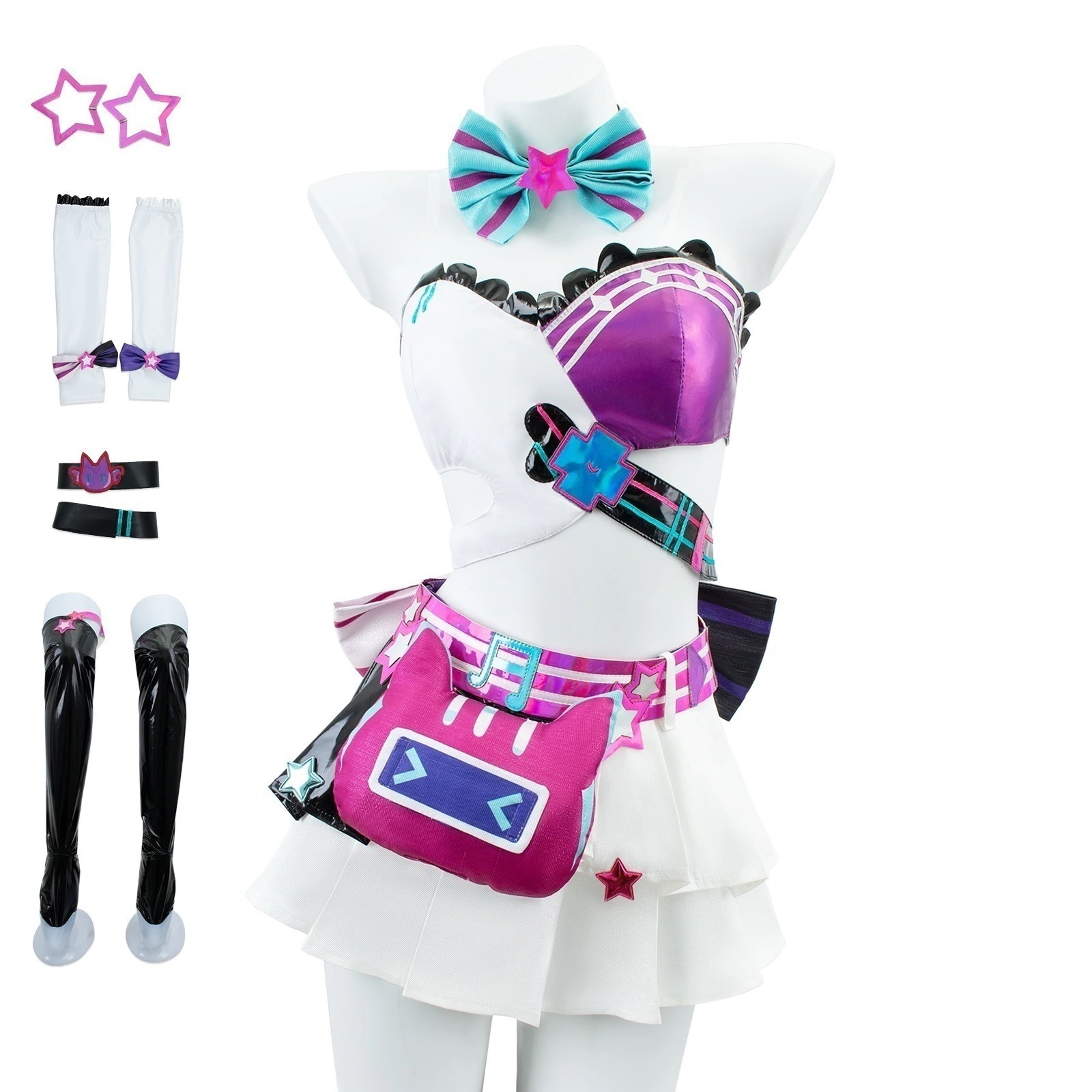 バーチャルアイドル未来cosニャース快走連動コスプレ衣装二次元アニメjコスプレ服