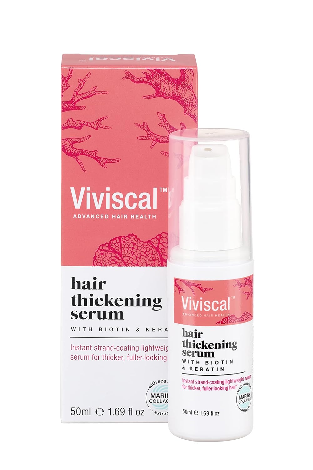 Viviscal 増毛セラムインスタント軽量ヘア製品より太くてふっくらした髪のためのリーブイン エリクサーケラチンとビオチン配合50ml