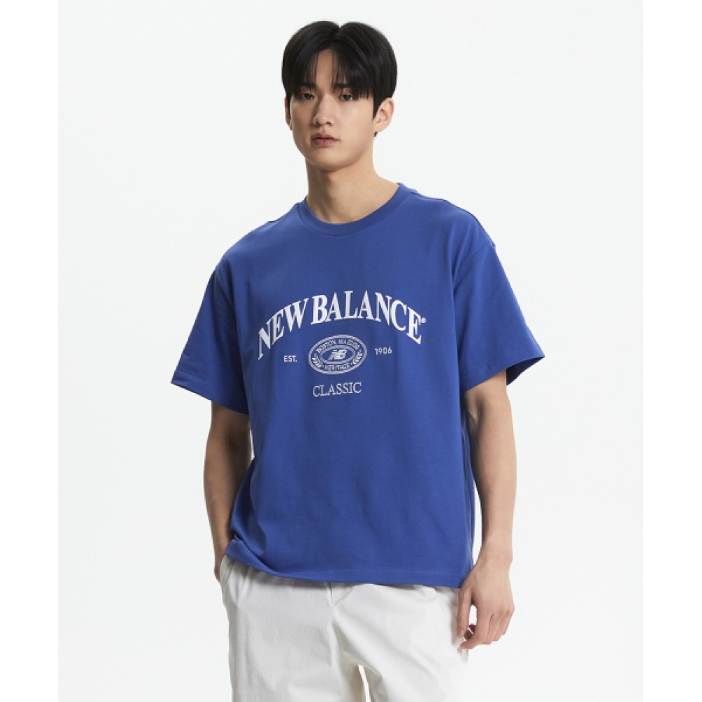 ニューバランス NBNEF21463/ユニヘリテージショートスリーブ Tシャツ (ロイヤルブルー)