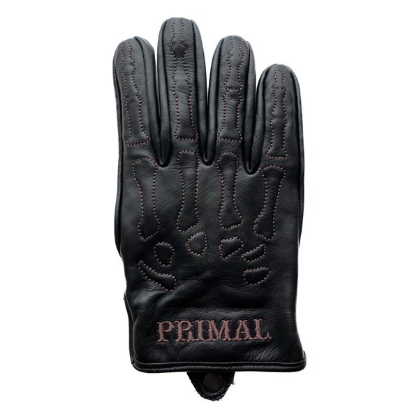 スカル 牛革スカルレザーグローブ ブラック/ブラウン LLサイズ PLG-501BKBRLL