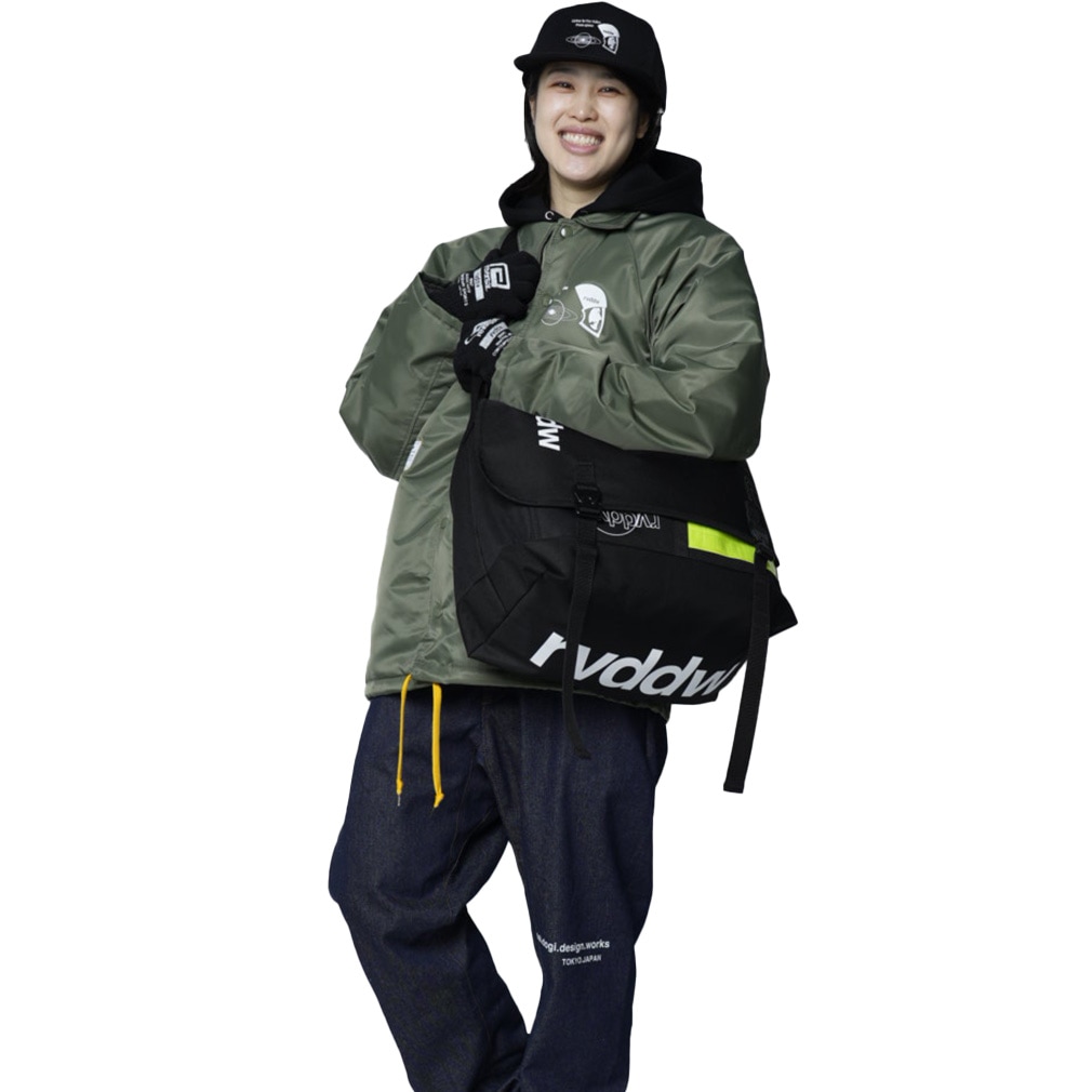 ショルダーバッグ rvddw メッセンジャー 斜め掛け メンズ レディース ブランド 大きいサイズ 黒