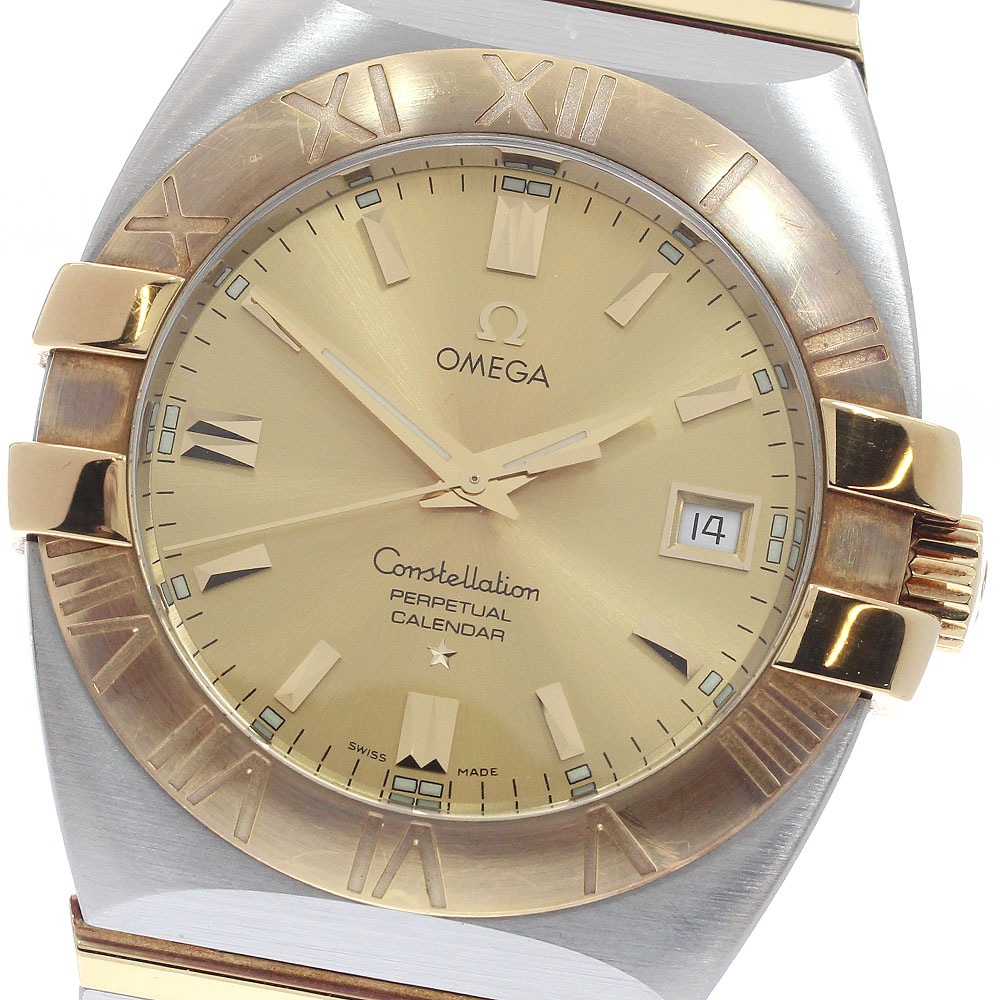 オメガ OMEGA 1213.10 コンステレーション ダブルイーグル パーペチュアルカレンダー クォーツ メンズ _958633【中古】
