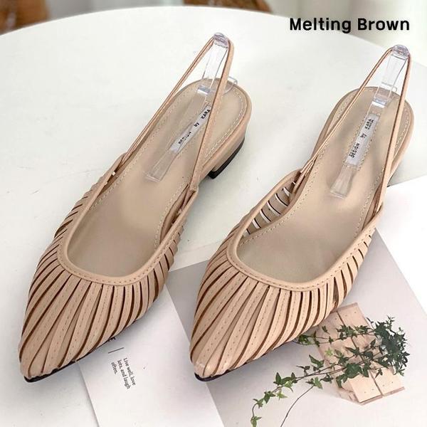 女性靴 女性 スリングバック 夏の靴 K46