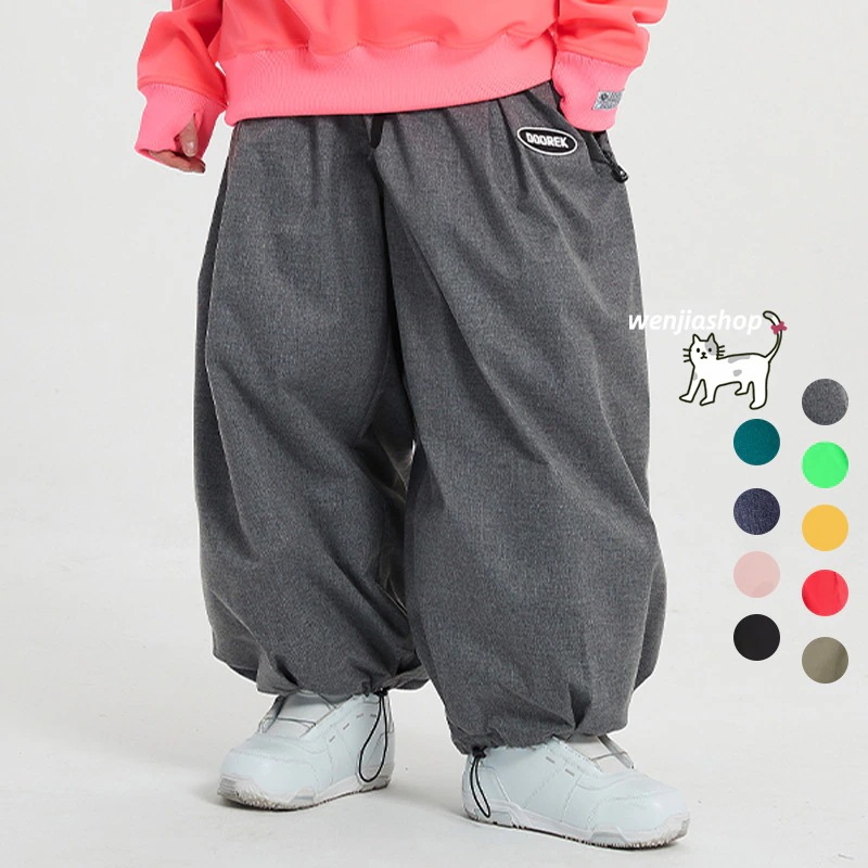 スノーボードウェア ウサギ耳 可愛い 9カラー メンズ レディース ズボン パンツ トレーナー スノボウェア スノーウェア スキーウェア スノボーウェア ゆったり 韓国風 防風 防水 防雪 防寒