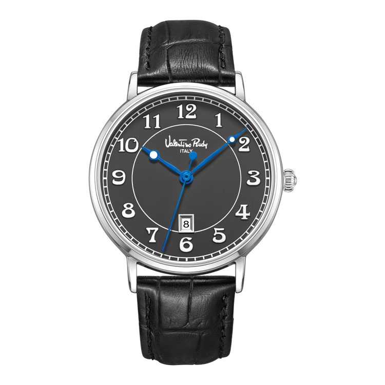 カジュアル腕時計 Valentino rudyVR3505A-BKBK mens leather watch