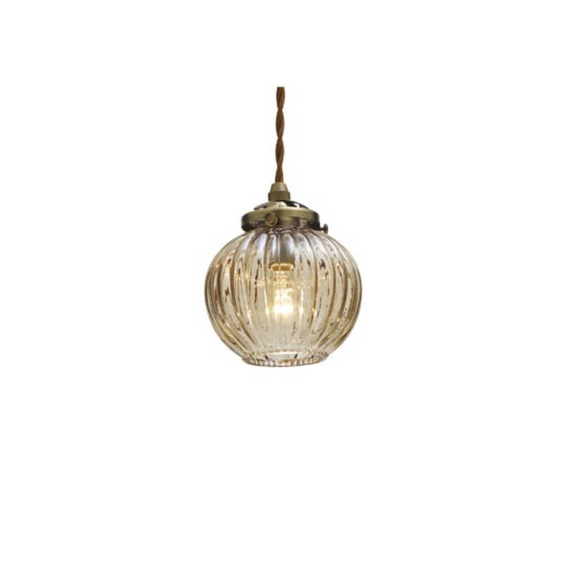 インターフォルム　LED照明 ペンダントライト 電球色 白熱電球付属 Lipri(リプリ) ブラウン　LT-9551BN