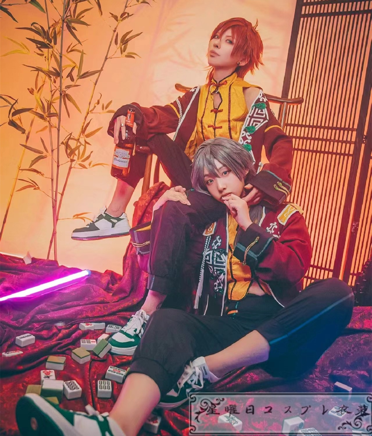 ES あんさんぶるスターズ 召しませ／ナイトクラブ 夜遊び 桜河こはく 椎名 ニキ HiMERU 葵ゆうた 葵 ひなた コスプレ衣装 コスチューム ハロウィン 变装服 仮装