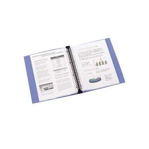 (まとめ) ビュートン リングクリヤーブック(クリアブック) A4タテ 30穴 20ポケット付属 背幅25mm ブルー RCB-A4-20B 1冊 (×10セット) 8,170円