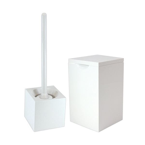 （まとめ） マーナトイレブラシ+トイレポットセット 1セット [x3セット]