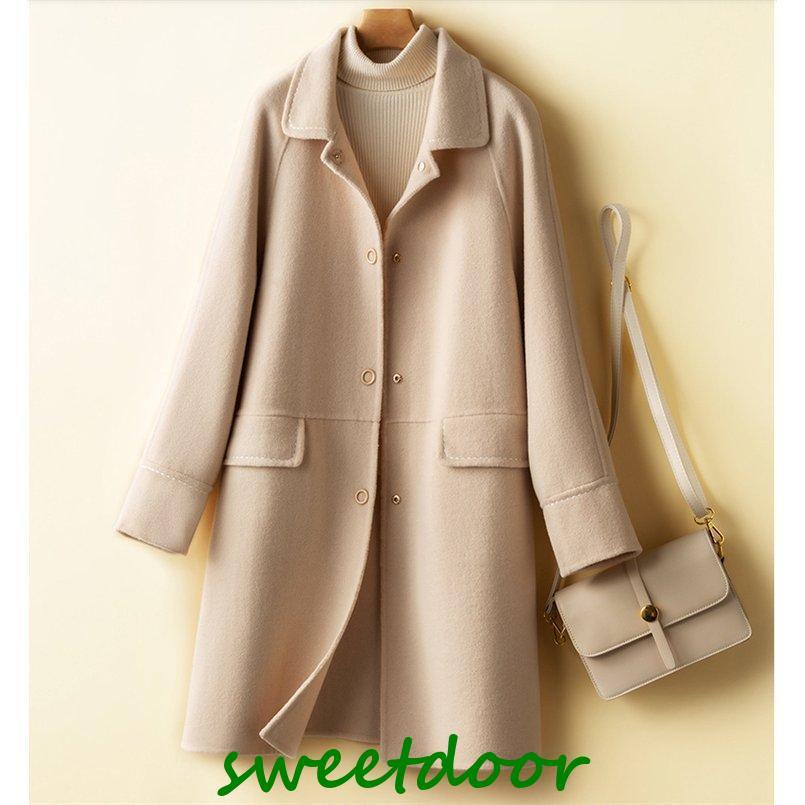 ロング チェスターコート レディース カシミヤ ブレンド ウール アウター ロング丈 ゆったり 秋 冬 20代 30代 40代 かわいい おしゃれ 防寒