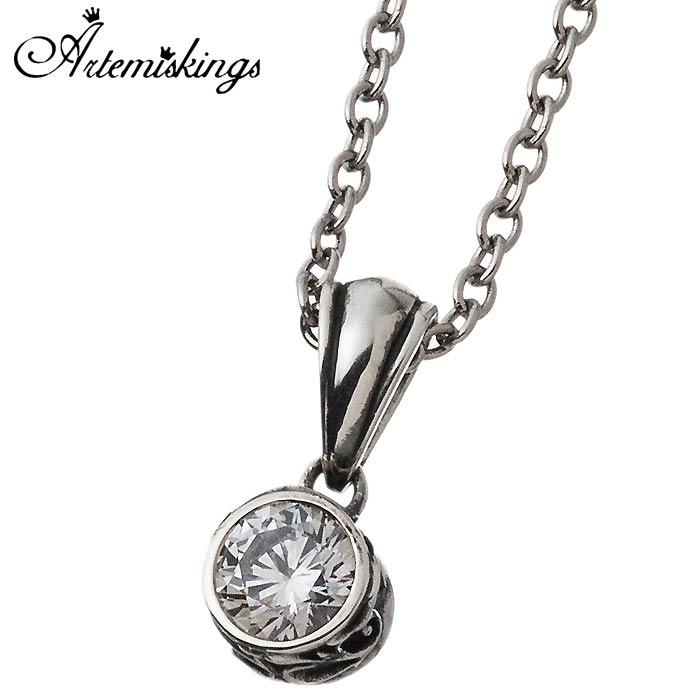アルテミスキングス ARTEMIS KINGS ソリティアハーベスト シルバー ペンダント キュービックジルコニア 唐草 アラベスク ギフト プレゼント シルバー アクセサリー AKP0116