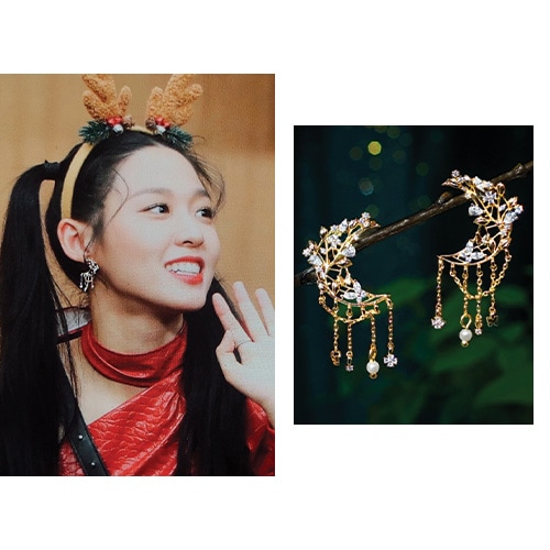 [ソリョン着用] アリエルナピアス/イヤークリップ/人気ジュエリー 韓国ファッションスタイル デイリーアクセサリー SNSで人気