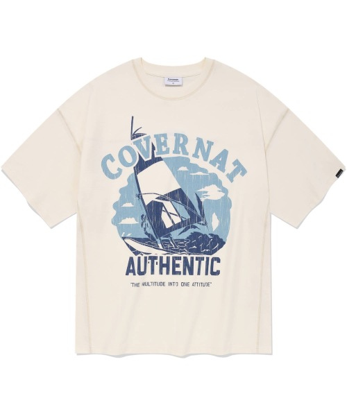 COVERNAT セーリングボートショートスリーブアイボリー