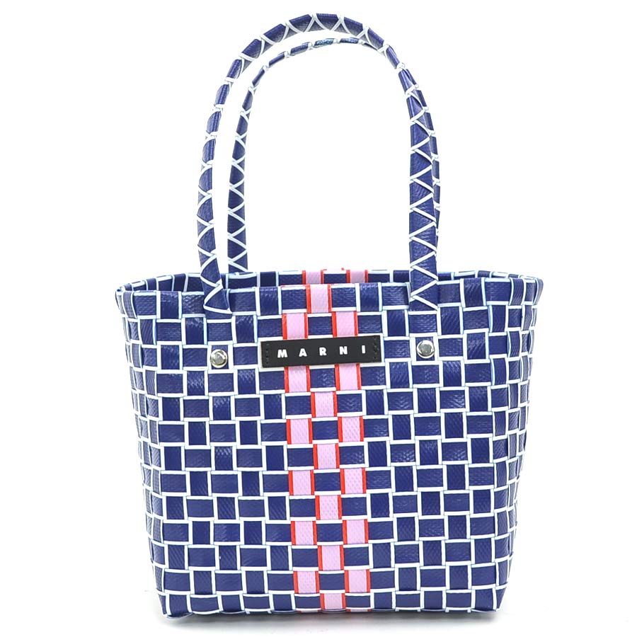 マルニ MARNI ハンドバッグ BOX BASKET BORSA/ポリプロピレン ブルー系 キッズ h32129a