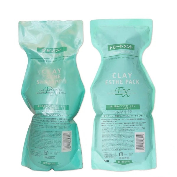 クレイエステ EX シャンプー 1000mL + パック 1000g 詰め替え セット