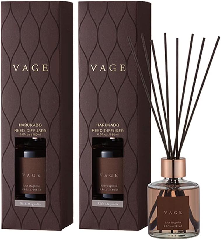 晴香堂 2個セット VAGE バーグ リードディフューザー リッチマグノリア 180ml ルームフレグランス ルームディフューザー 芳香剤 3959