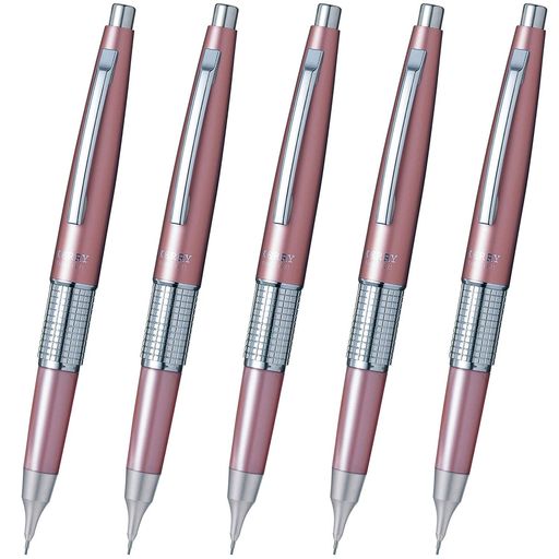 ぺんてる シャープペン 万年CIL(ケリー) キャップ式 ロゼ 5本 P1035-PD