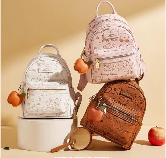 正規品ミッフィーミッフィーランドセル新作ランドセル小学生キャンパスカジュアルファッション百合カートゥーンエンボスミニリュックサック 4,718円