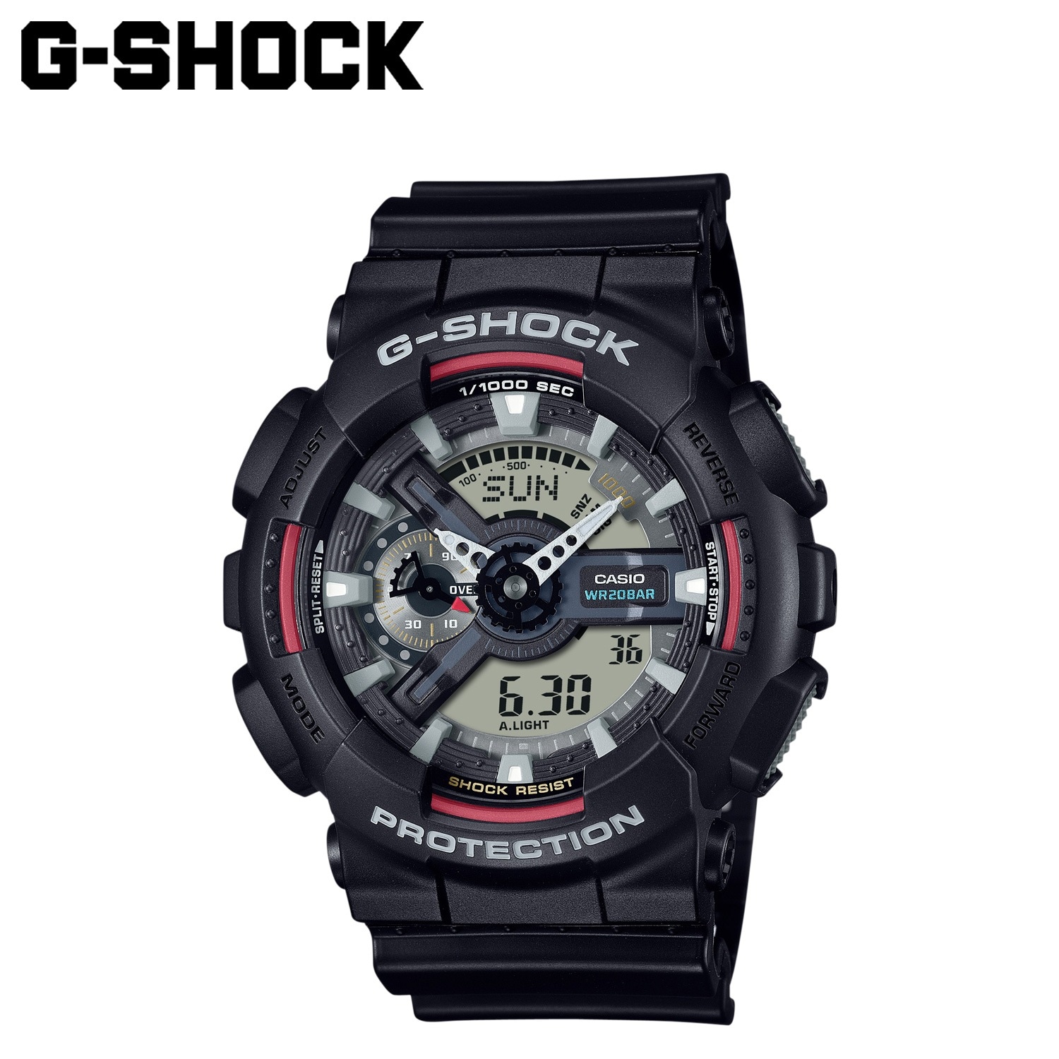 G-SHOCK 腕時計 GA-110RL-1AJF 110 SERIES 防水 メンズ レディース ブラック 黒