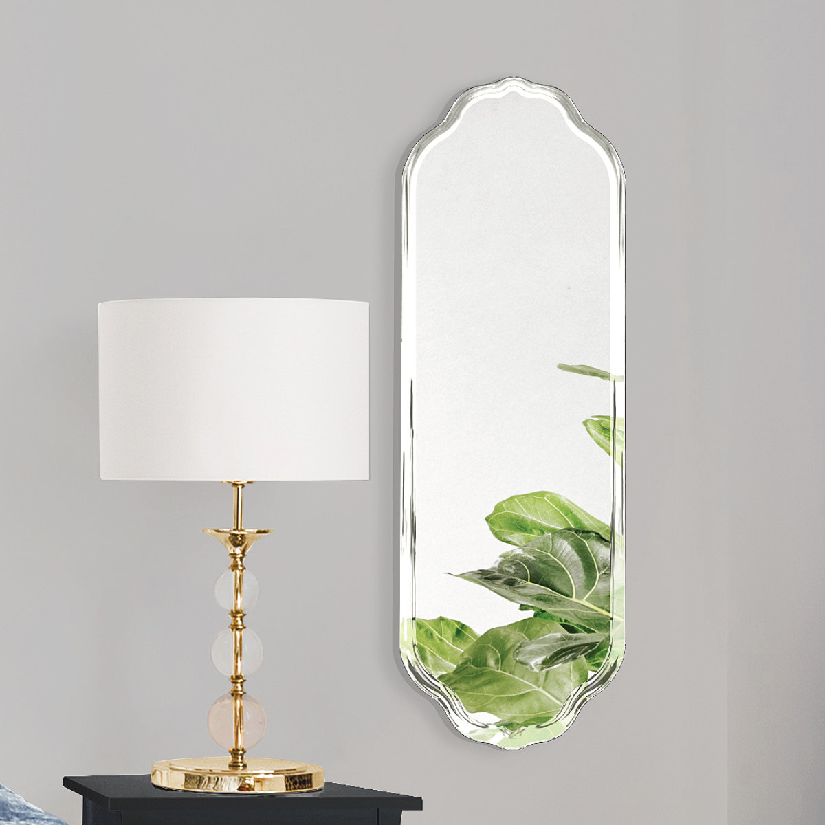 ミラー 壁掛け ウォールミラー 30x90cm モロッコ 鏡 おしゃれ 壁掛け鏡 シンプル 洗面台 インテリア 飛散防止 玄関 リビング かがみ 北欧 ドレッサー メイク鏡 壁掛けミラー 賃貸