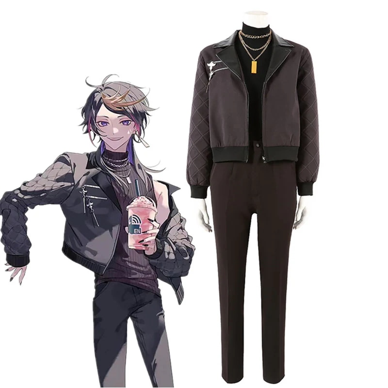 [今日は安い-出荷が早い]VTuber バーチャルライバー Luxiem Sakura Bloom Shu コスプレ衣装 コスチューム ハロウィン 変装 仮装品質良い 店舗お勧め