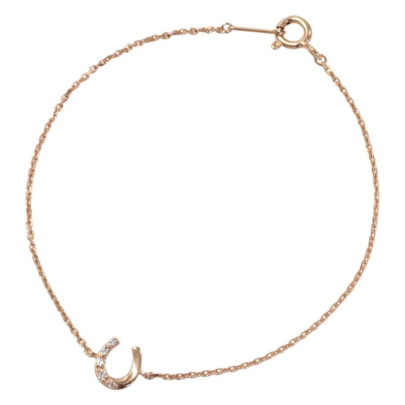 リボン済＆紙袋 4c ブレスレット レディース 馬蹄モチーフ 4度 プレゼント ギフト ジュエリー アクセサリー シルバー 祝い 喜ばれるギフト