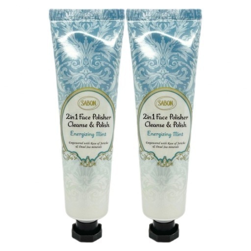 フェイスポリッシャー リフレッシング 60ml ミント 2個セット 顔用スクラブ 洗顔 水色のパッケージ