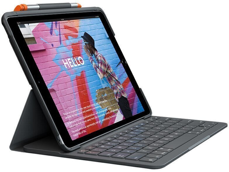 SLIM FOLIO iK1055BK iPad(第7世代)用Bluetoothキーボ