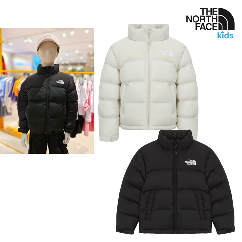 再入荷!! NJ3NR51 KS NEW PUFFY ON JACKET 中綿 保温 軽量 ハイネック フルジップ ハンドポケット リブ袖 風よけ 通学 デイリー 反射パイピング 暖か キッズ