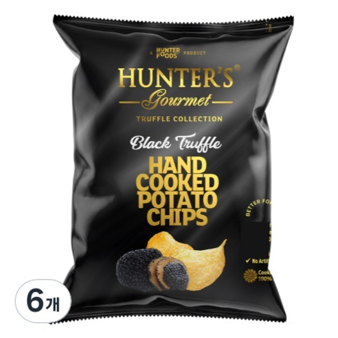 ハンターズグルメ 手作りポテトチップス ブラックトリュフ 125gx6EA 헌터스고메 수제감자칩 블랙트러플 125gx6EA