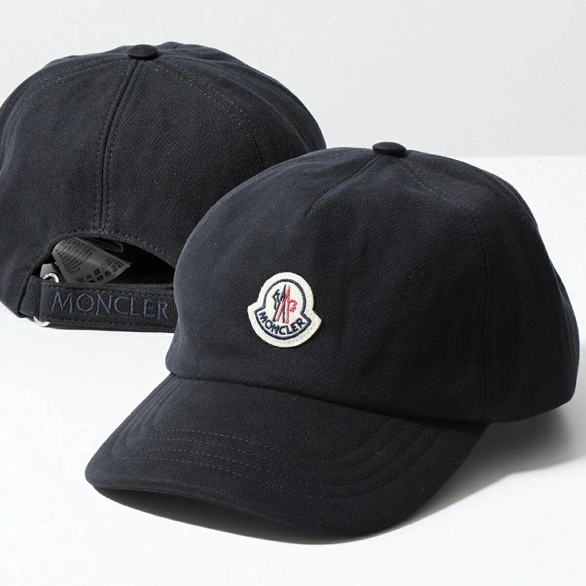 MONCLER モンクレール ベースボールキャップ BASEBALL 3B00010 80448 メンズ コットン ロゴ刺繍 アイコンパッチ 帽子 778
