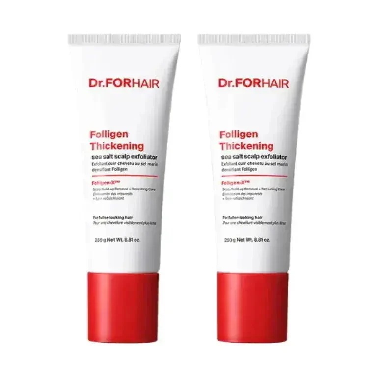 【角質除去】 Dr.FORHAIR フォリゲンシックニングシーソルトスカルプエクスフォリエーター, 250g, 2個