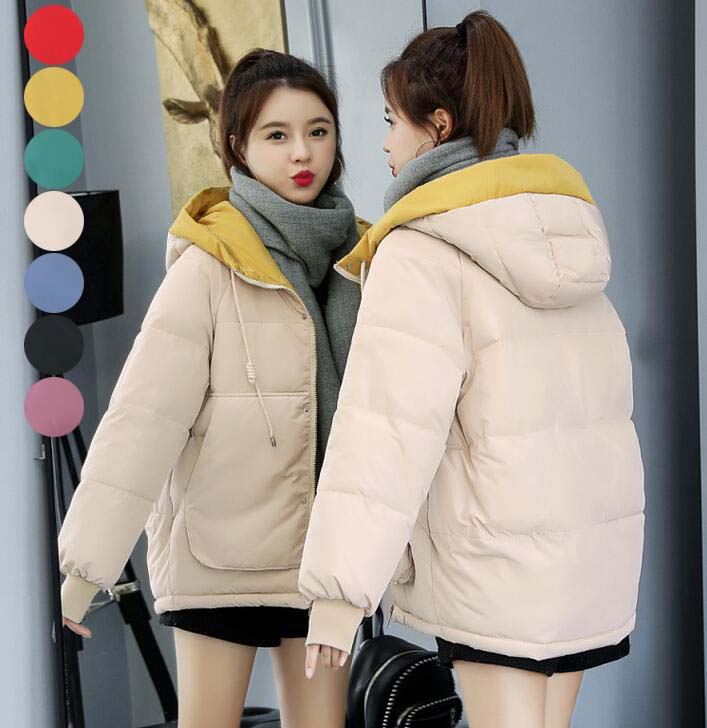 【送料無料】ダウンコート レディース ショートコート フード付き 冬アウター 中綿コート 韓国風 シンプル ダウンジャケット 人気 中綿ジャケット 綿 コート 防寒着 きれいめ カジュアルコート 通勤