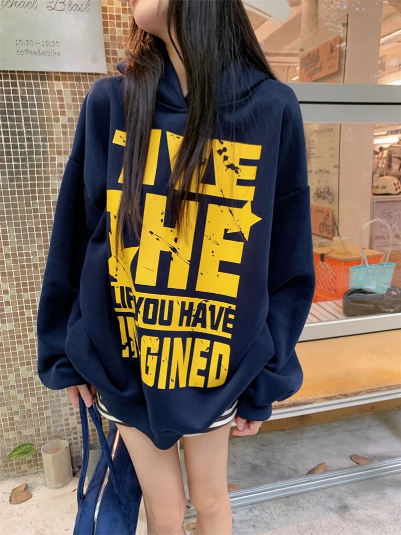 2025 秋冬トップス 普段使い 韓国風長袖レトロパーカーカジュアルルーズファッション系ゆったり大人っぽかわいいレディースフード付き羽織りサイズきれいめシルエットトレーナー 大学生通学高校