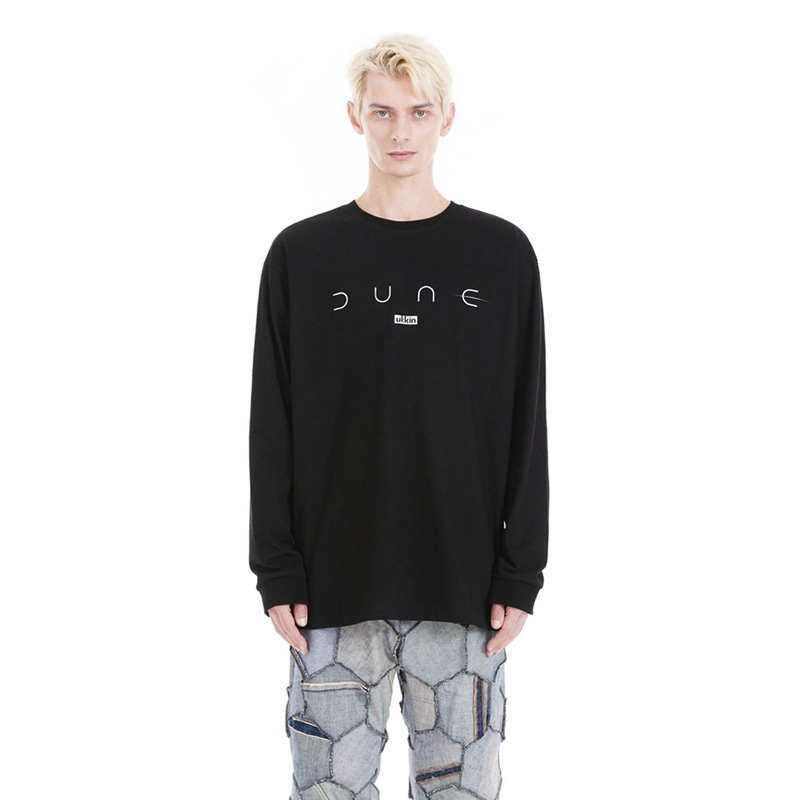 UL:KIN X DUNE_DUNE Logo Print T-shirts_Black