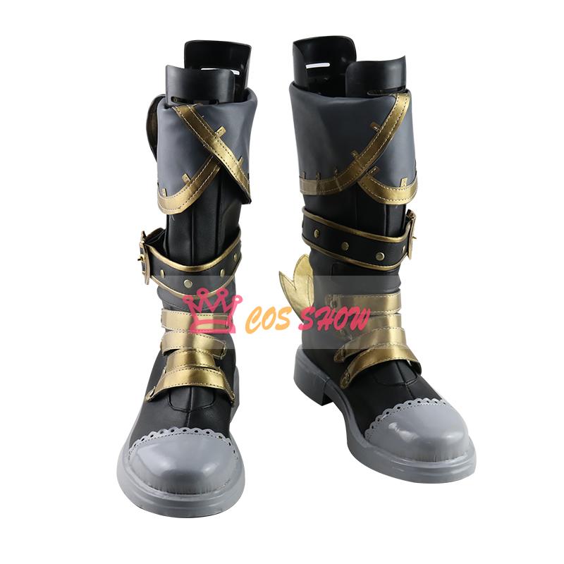 2025新品販売 実物撮影 原神 げんしん ディルック コスプレ靴（22.5cm29cm）コスプレシューズ イベント 文化祭 お祭り