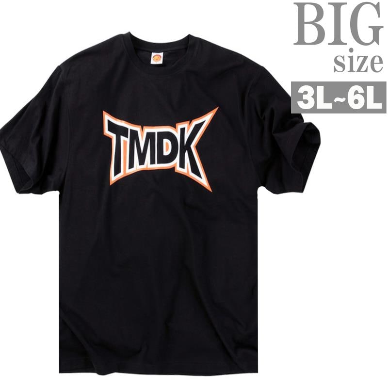 プリントTシャツ 新日本プロレス 大きいサイズ メンズ TMDK クルーネック ビッグサイズ C061022-08