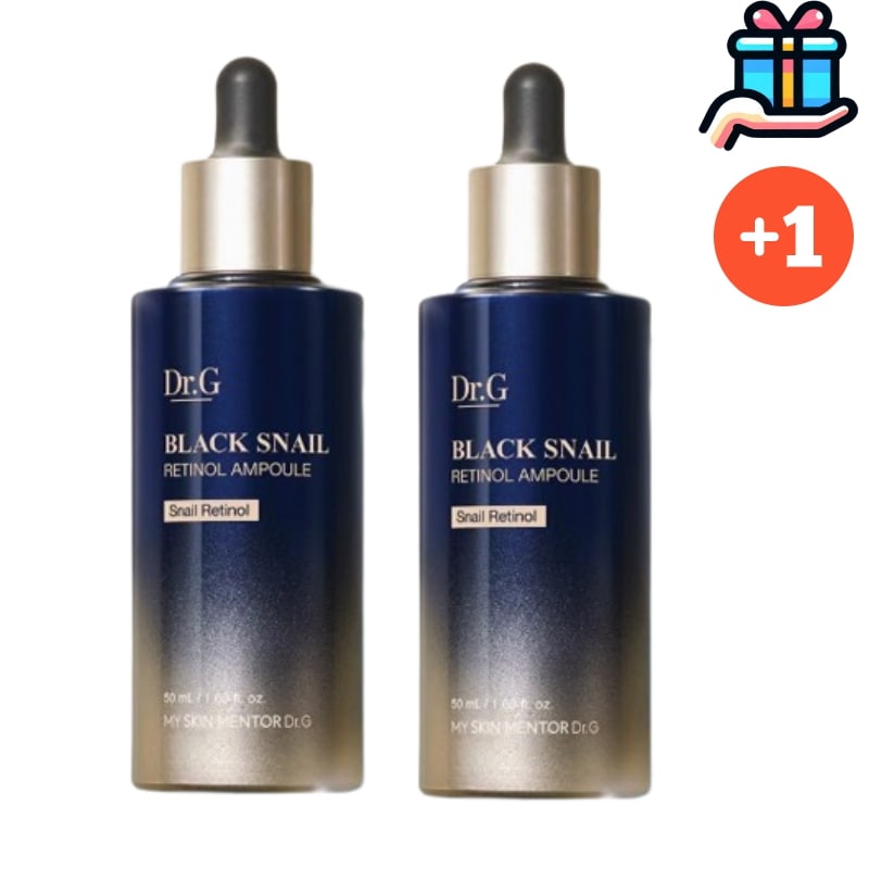 [メガ割 レチノール1+1] ブラックスネイル レチノール アンプル 50ml x 2 総 100ml 大容量 ハンディかたつむり コスメ 美容液 弾力 シワ 水分 乾燥肌 スキンケア 韓国化粧品 高