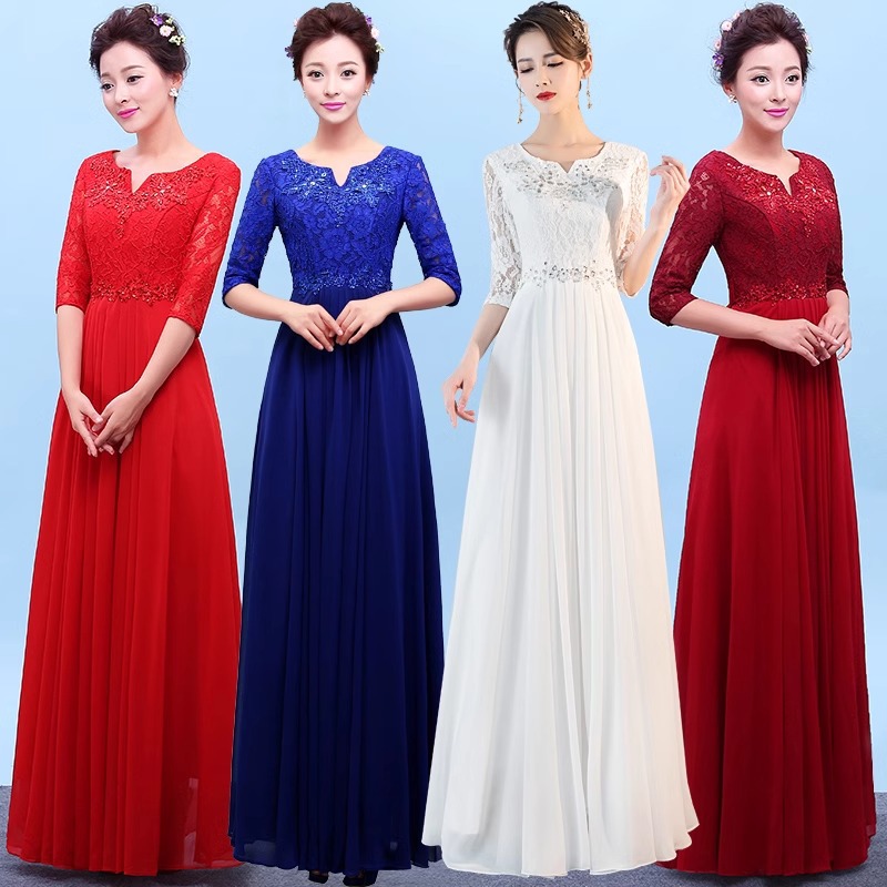 【2枚購入で 3oo円OFF！】カンタータ パフォーマンス服 レディース ロングスカート ホワイト 朗読 ホストドレス 赤歌コンクール 大人用 合唱団衣装 スカート