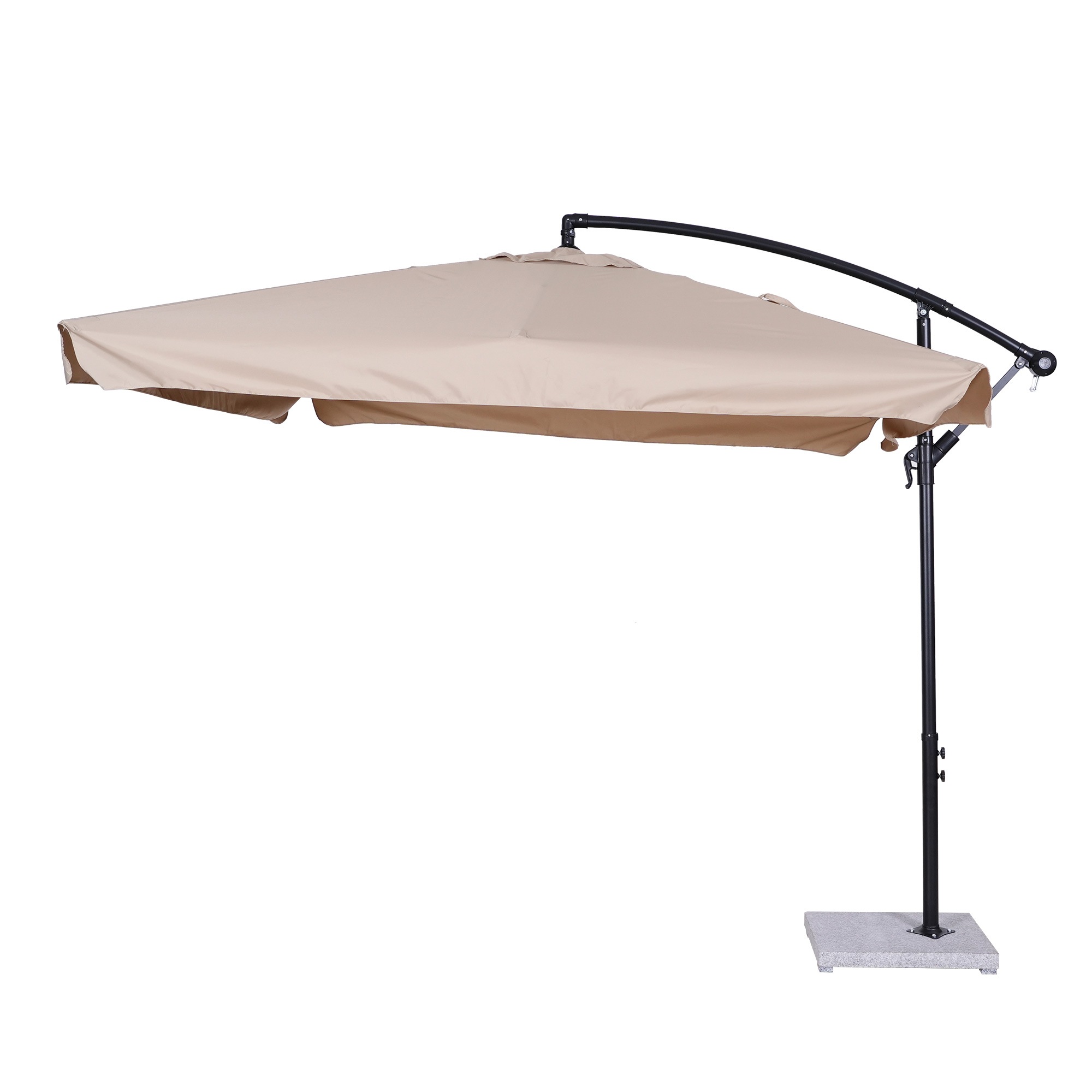 【国内発送】A 1641直径250cm 30+UPF紫外線 360度回転 対策角度調整 専用ベース付き パラソル ガーデンパラソル 大型 ビーチパラソル ガーデニング 庭 キャンプ 日傘 家庭での使用