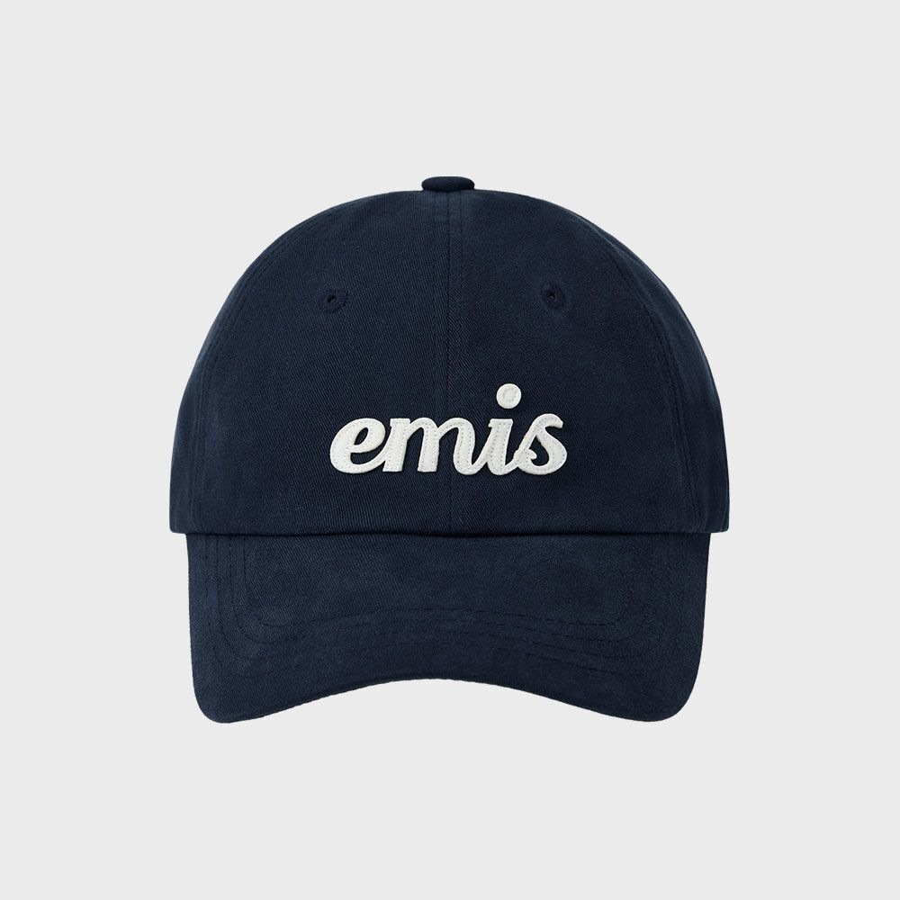 YMS アップリケボールキャップ-ネイビー