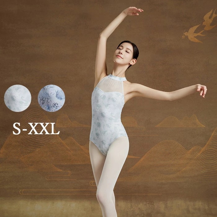 バレエ レオタード 長袖 大人 バレエ用品 コスチューム ユニフォーム バレリーナ 衣装 ダンス ballet用品 レッスン着 練習衣装 ジュニア 韓国 大人用 ホワイト ブルー S/M/L/XL/X